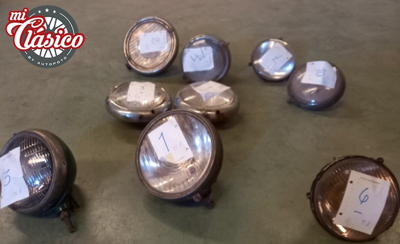 lote faros antiguos para coches